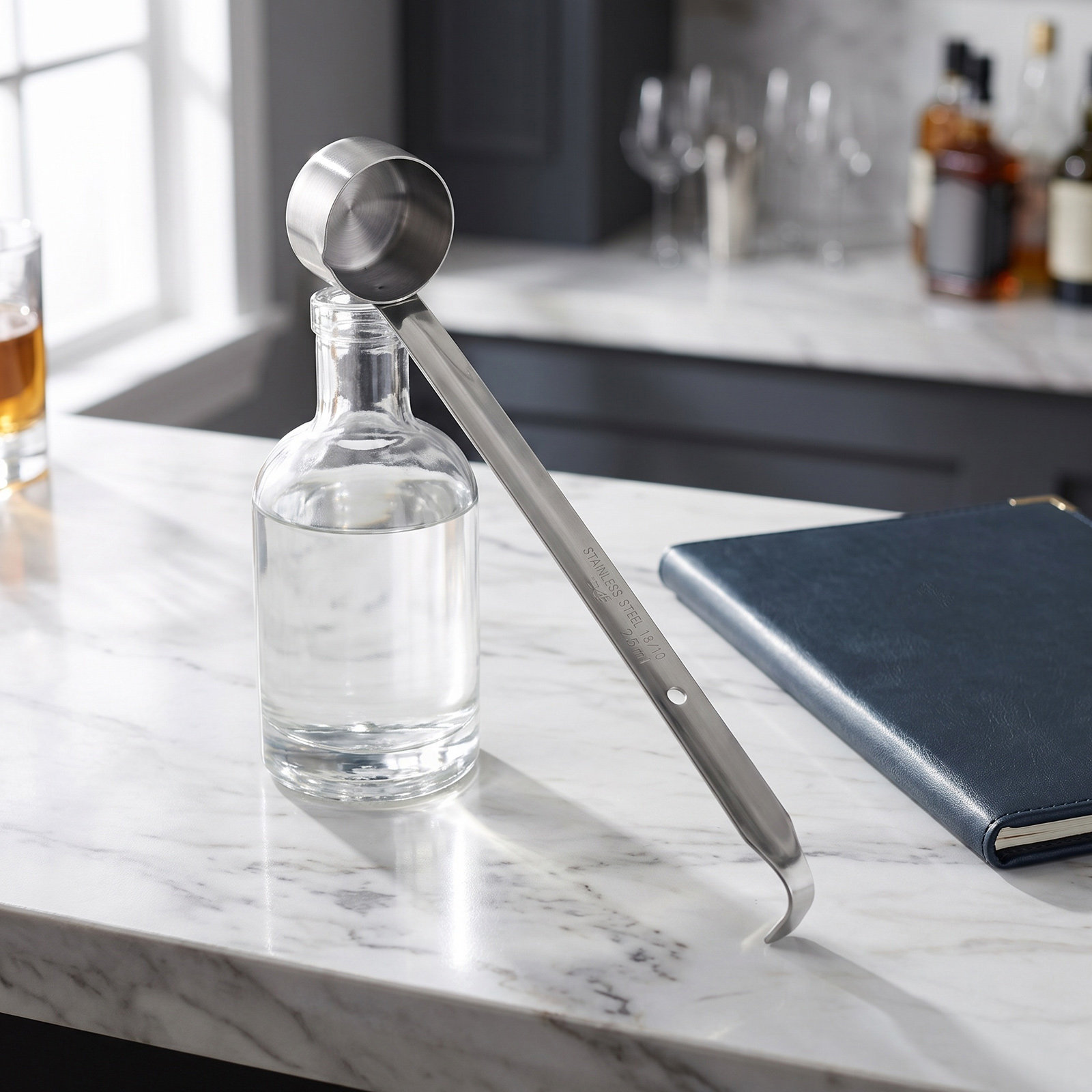 Wine Beer Mix - 2 Adet Barmen Karıştırma Kaşığı, Paslanmaz