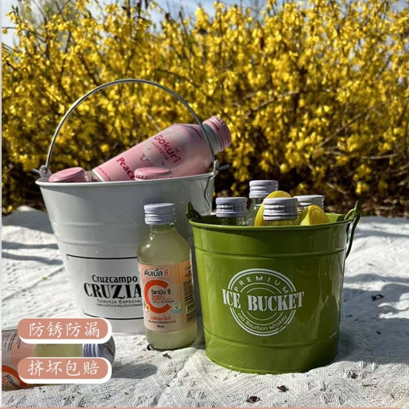 Ice Bucket Silver - Ticari buz kovası içecek bira varil