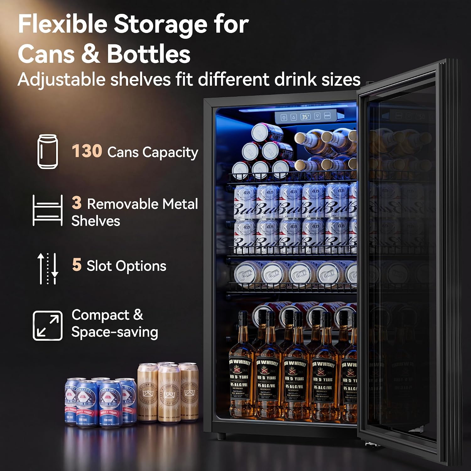 130 Kutulu Cam Kapılı Mini İçe - Wine Beer Mini Fridge incelemesi ve fiyatı